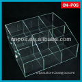 clear acrylic stand box for displaying cards
